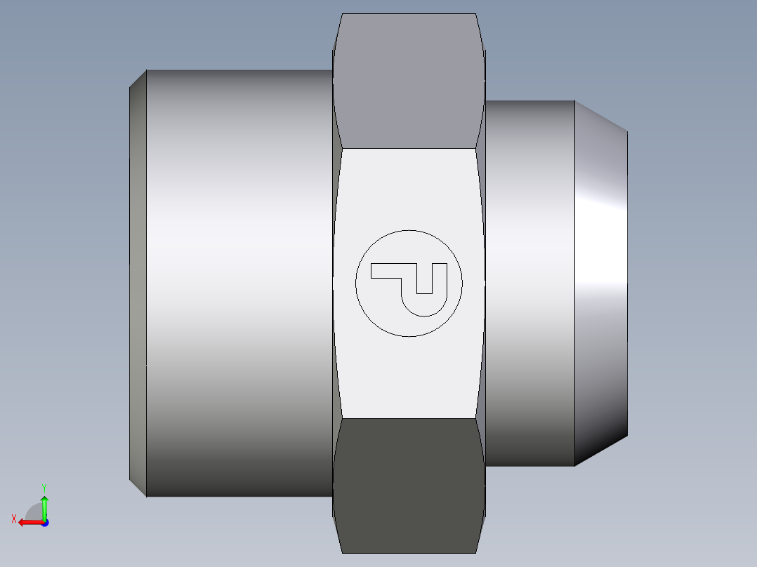 卡套式工业通用硬管接头EO_Weld_connector_AS30SX后视图
