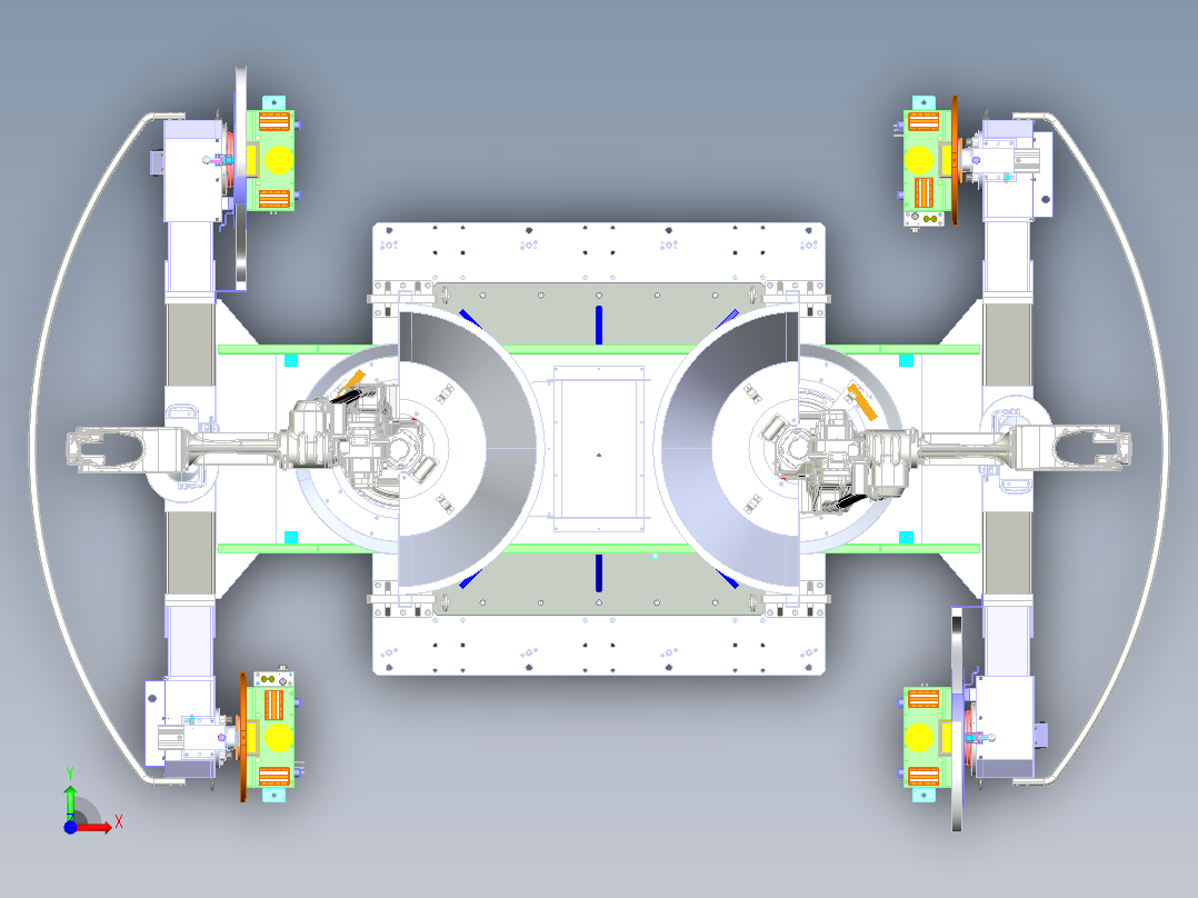 C1_2500-700三轴水平回转变位机前视图