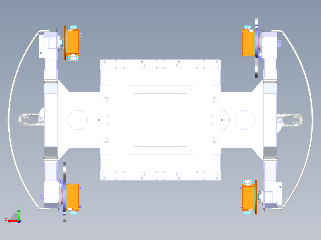 C1_2500-700三轴水平回转变位机后视图