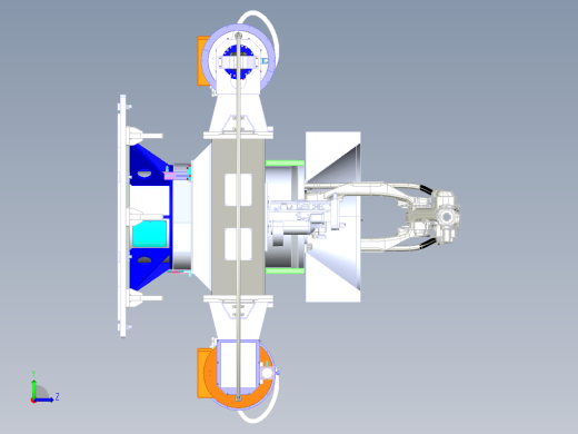 C1_2500-700三轴水平回转变位机左视缩略图