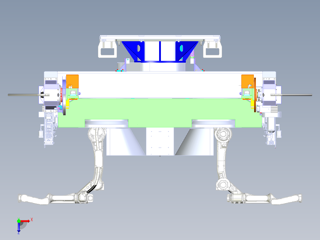 C1_2500-700三轴水平回转变位机俯视图