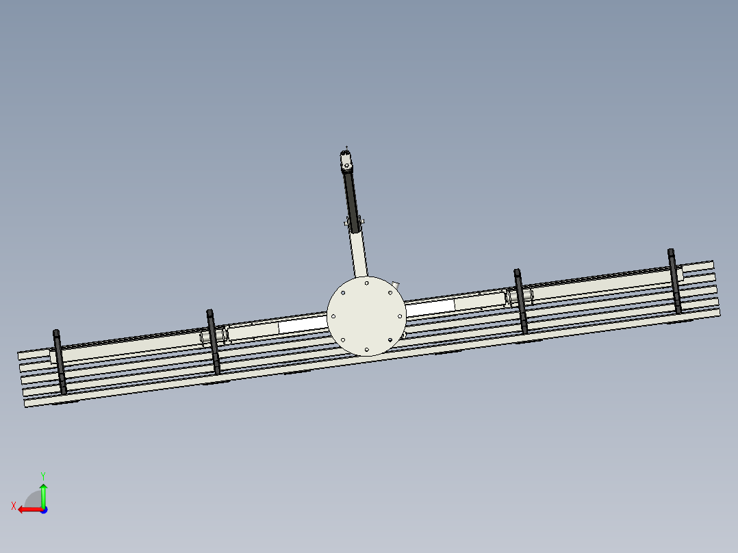 自动化控制的随动太阳能电池板跟踪平台后视图