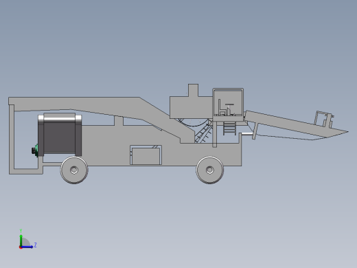 SolidWorks_番茄收获机左视缩略图