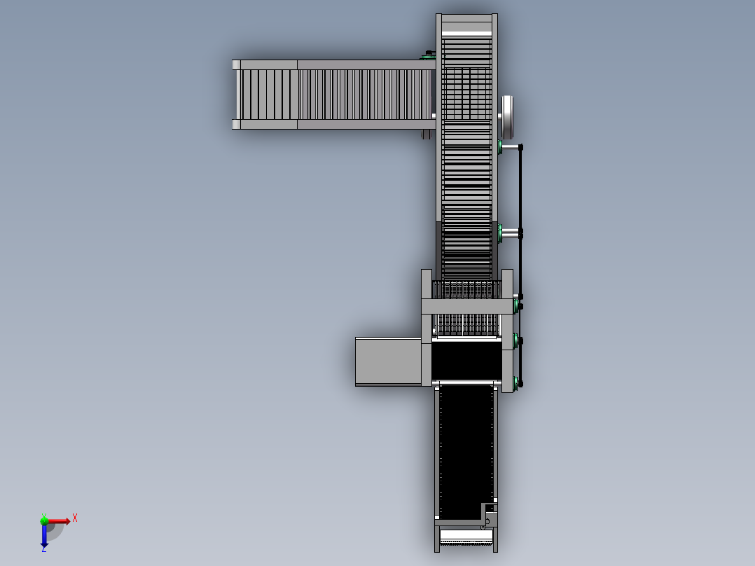SolidWorks_番茄收获机俯视图