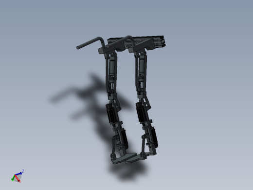 可穿戴型助力机器人机械系统结构研究（含proe三维图、cad、论文）