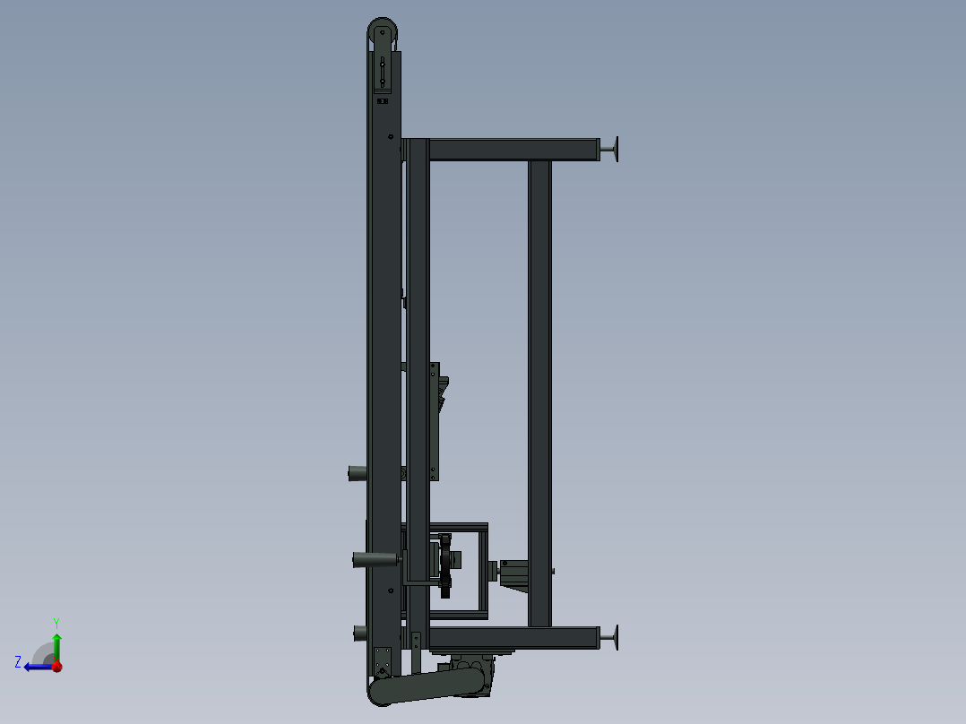 流水线定位总装_预定位总装右视图