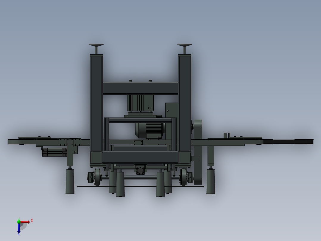流水线定位总装_预定位总装俯视图