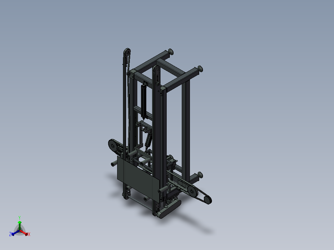 流水线定位总装_预定位总装正等轴测图