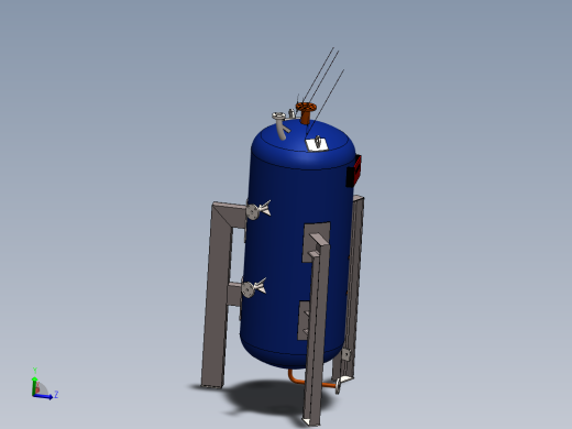 立式高压水箱模型