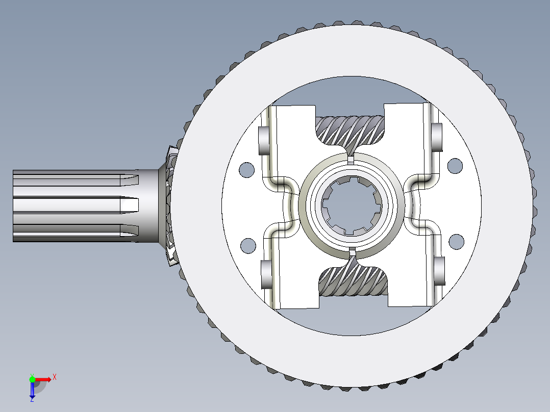 齿轮啮合 (142)俯视图