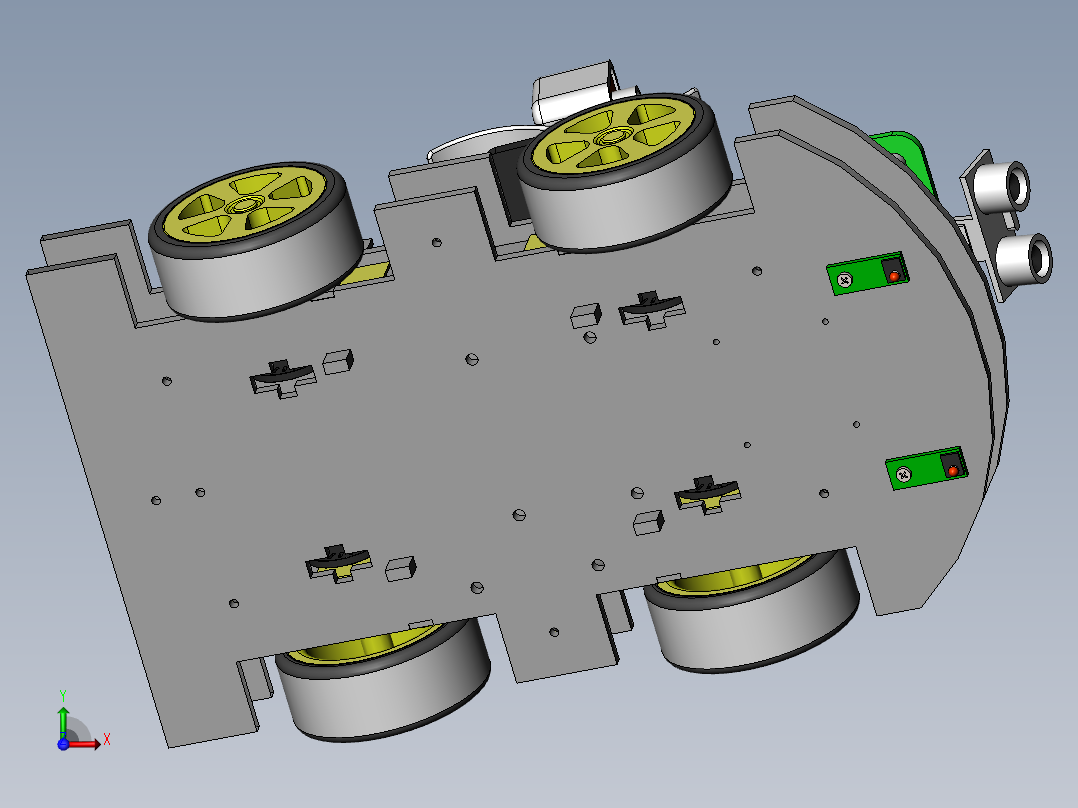 智能避障小车609759前视图