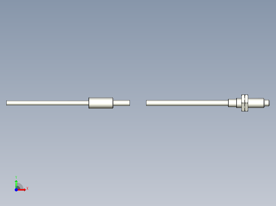 耐高温玻璃光纤_漫反射型FR-GW612_3D前视图