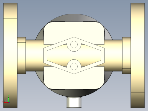 9DKPOMCP DA 气动隔膜阀双作用与固定法兰钻孔PN10 16。面对面根据EN 558-1 PP-H后视缩略图