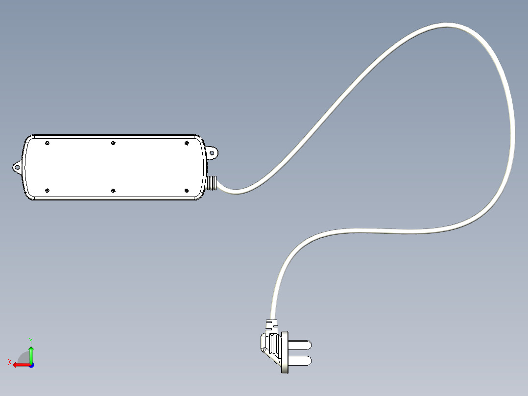 排插-2 STP PROE后视图