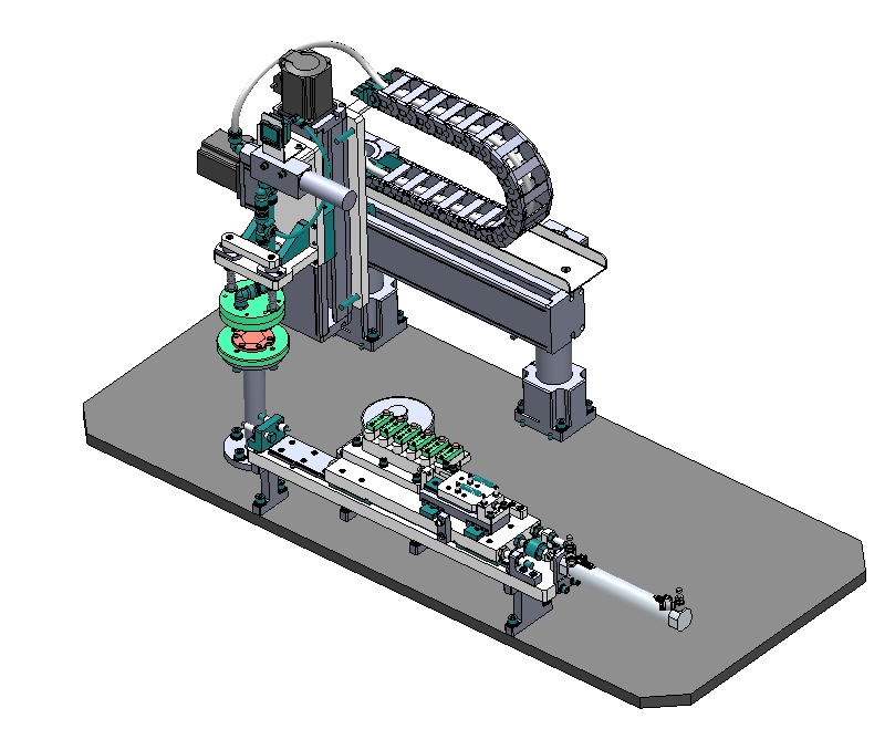 六工位直线等距&圆周等分互转机构
