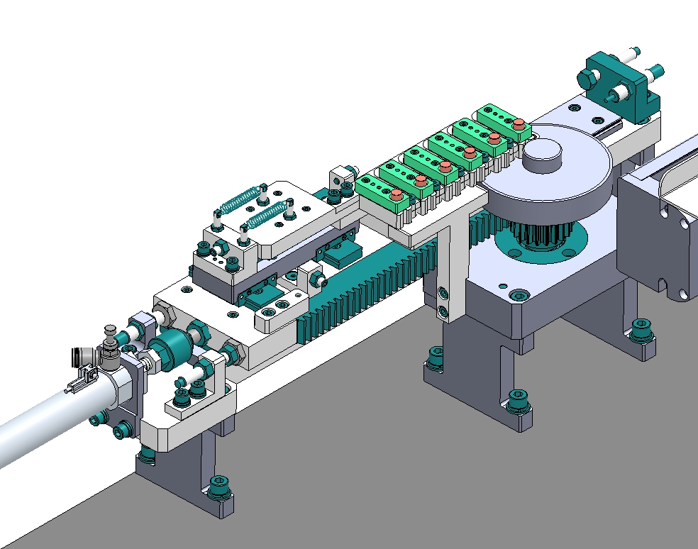六工位直线等距&圆周等分互转机构
