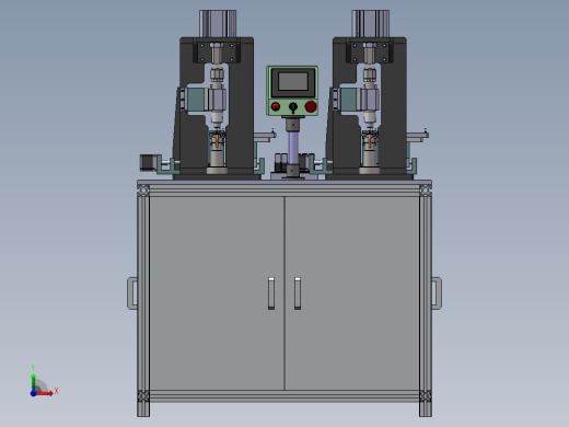 丝杆阀体双工位装配机sw18可编辑前视缩略图