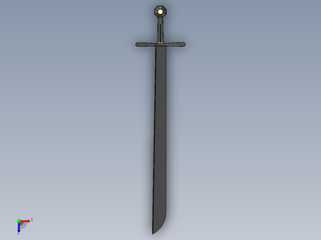 剑、宝剑(83)俯视图