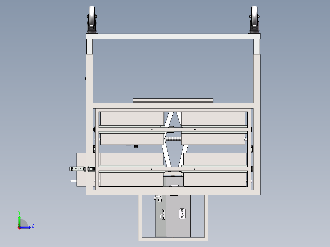 多功能工具台左视图