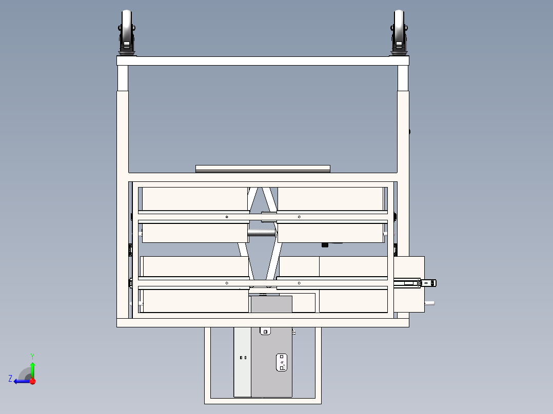 多功能工具台右视图