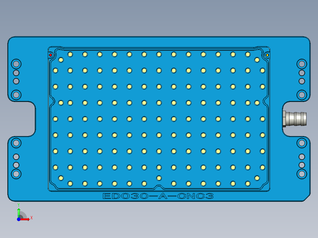 EDO30-A-笔记本CNC工装夹具三维模型CNC3-180620前视图
