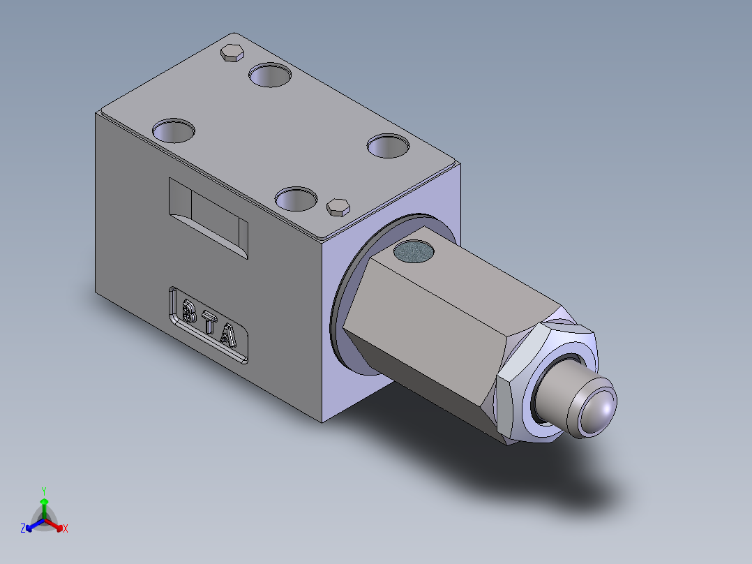 Continental Hydraulics-1002220液压元件正等轴测图