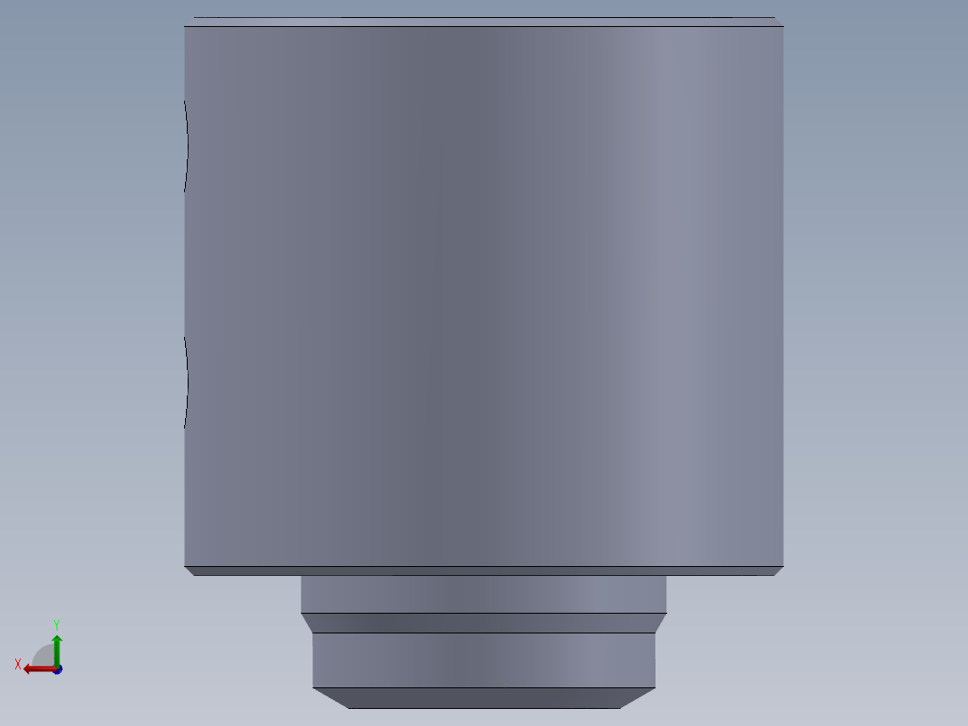 高压液压缸 95x80x21.5 mm后视图