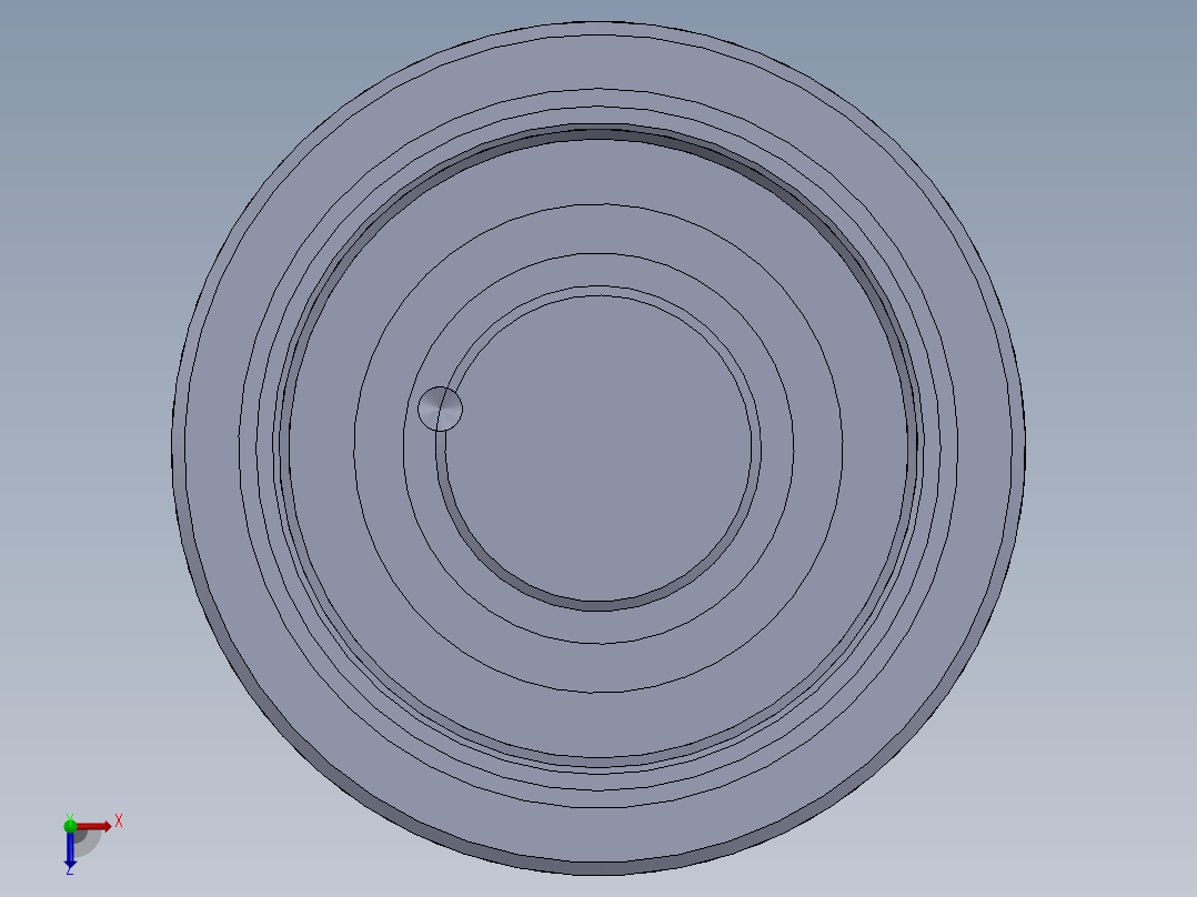 高压液压缸 95x80x21.5 mm俯视图