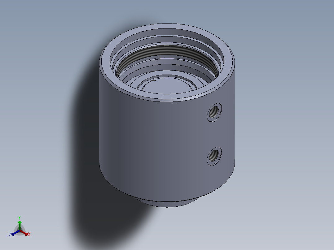 高压液压缸 95x80x21.5 mm正等轴测图