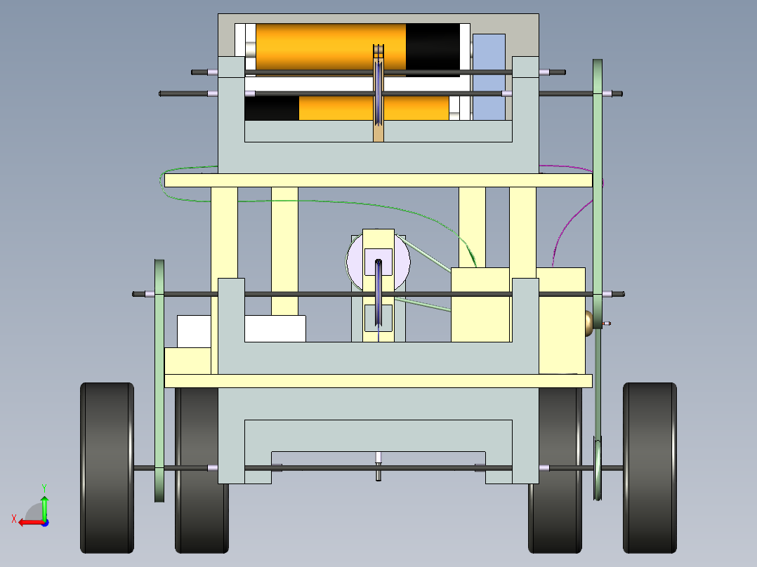 B3003329-自主行驶车辆后视图