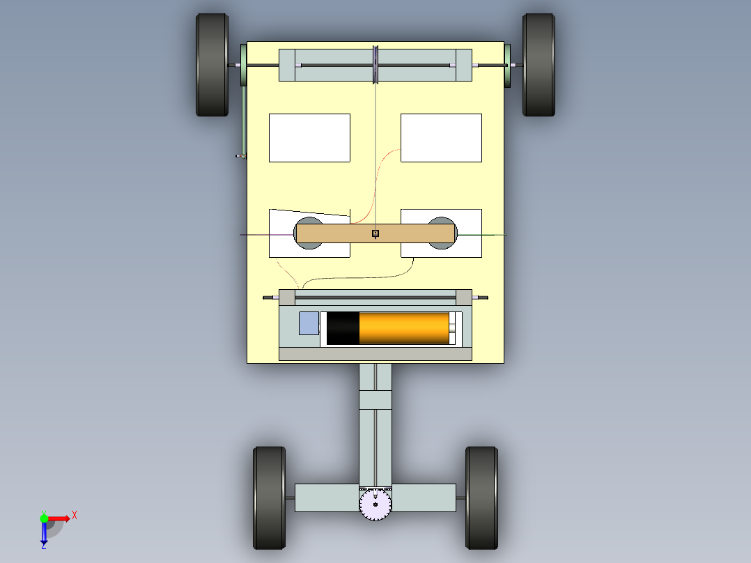 B3003329-自主行驶车辆俯视图