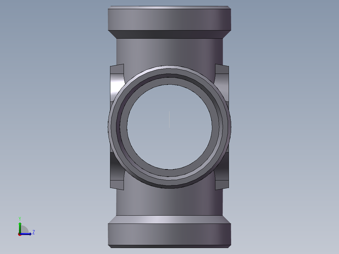 XC+XD 四通接头、XC-52左视图