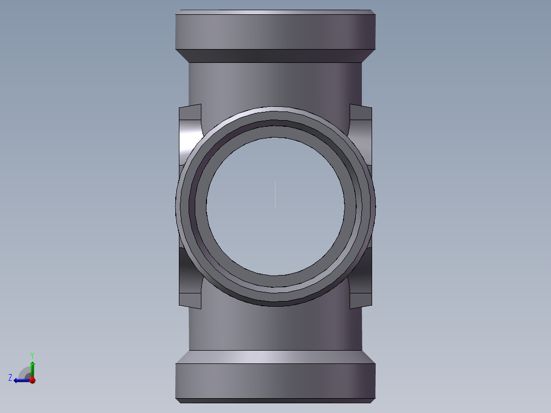XC+XD 四通接头、XC-52右视图