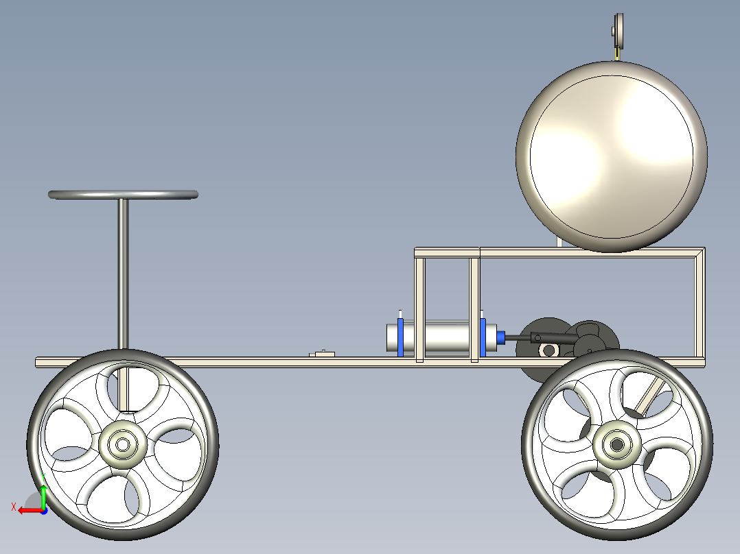 B3003955-气动车辆后视图