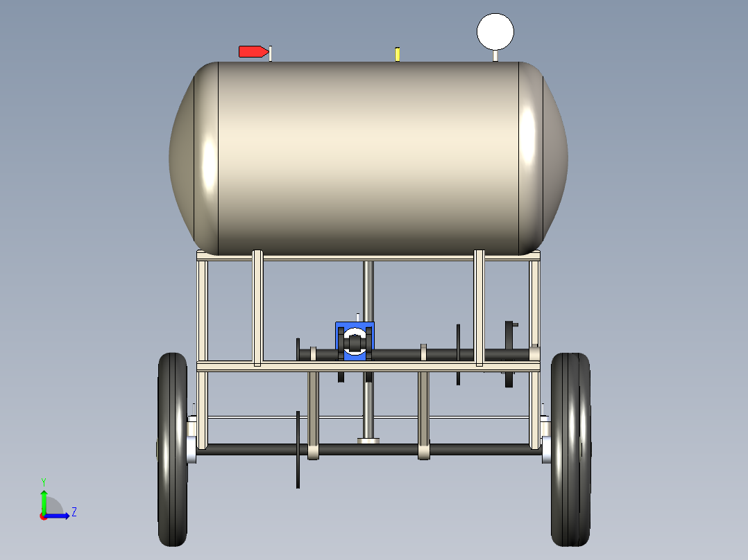 B3003955-气动车辆左视图
