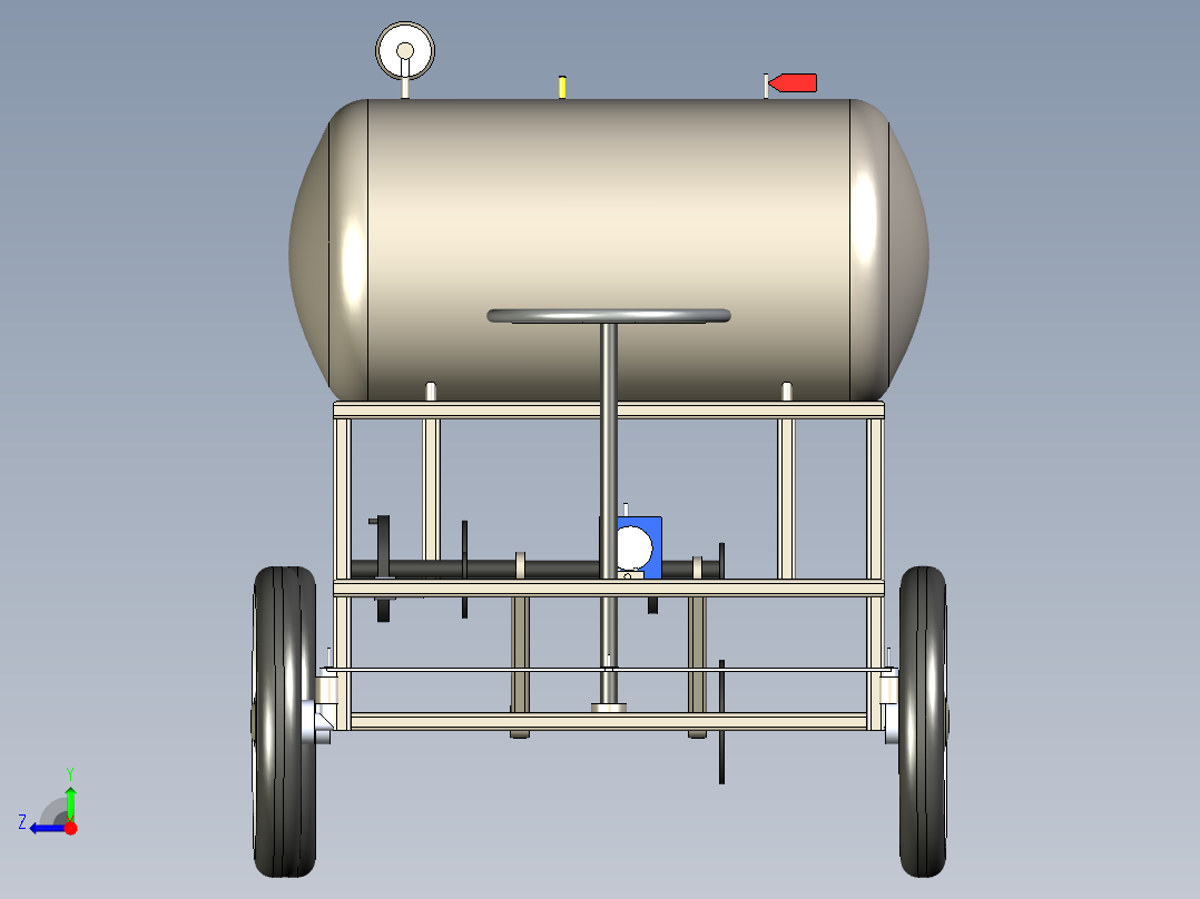 B3003955-气动车辆右视图