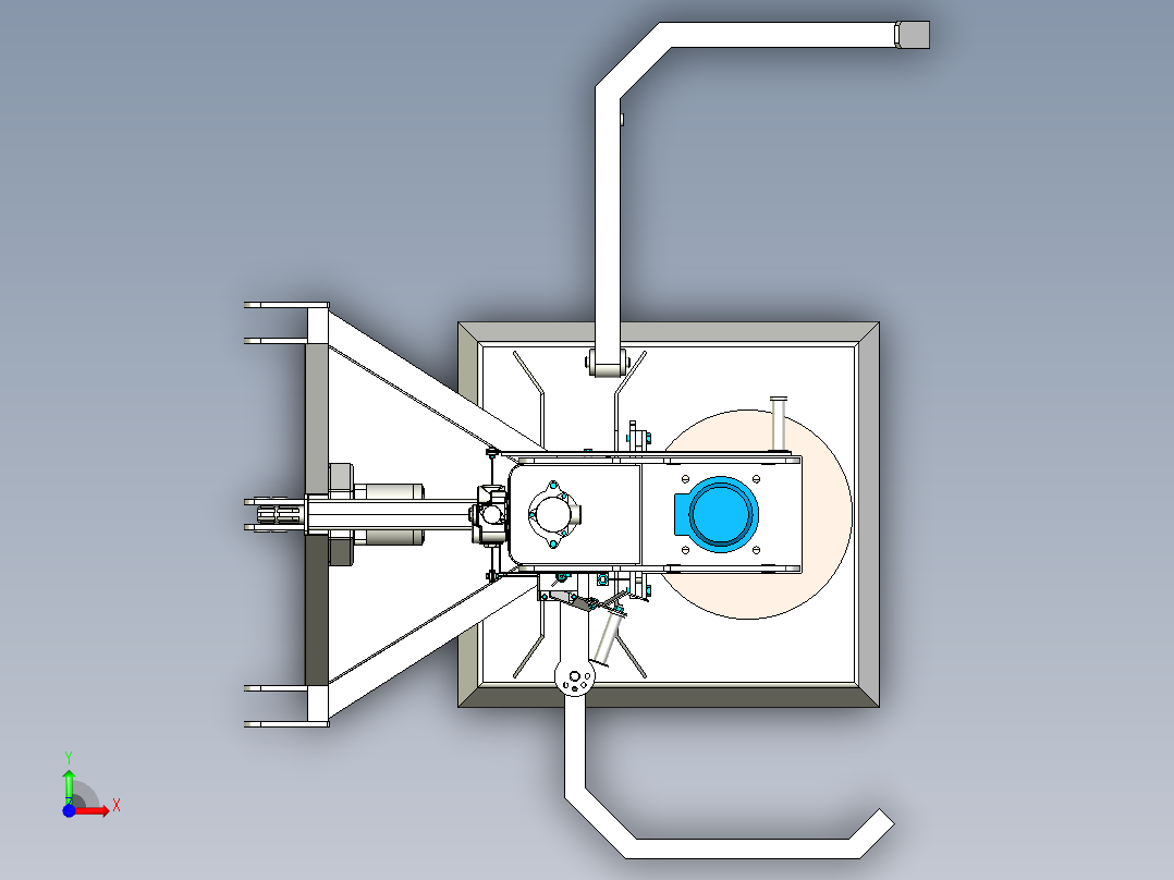 B2004523-木材劈木机 21吨前视图