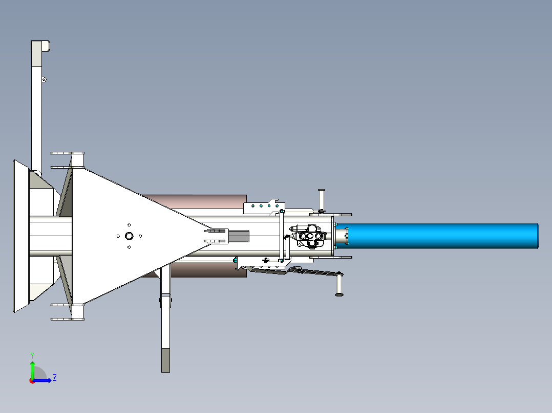 B2004523-木材劈木机 21吨左视图