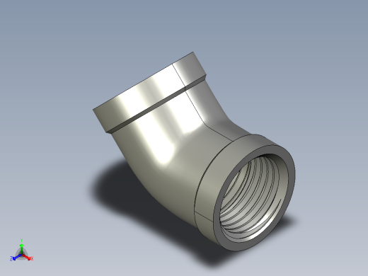螺纹管弯头-45°等径  DN15