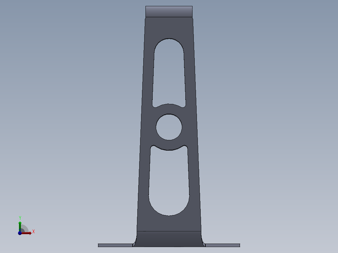 耳机支架金属板11前视图