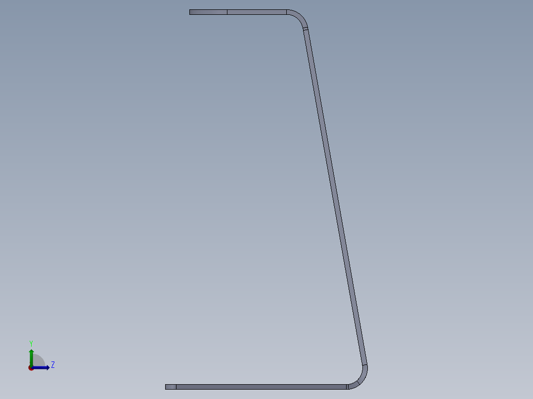 耳机支架金属板11左视图