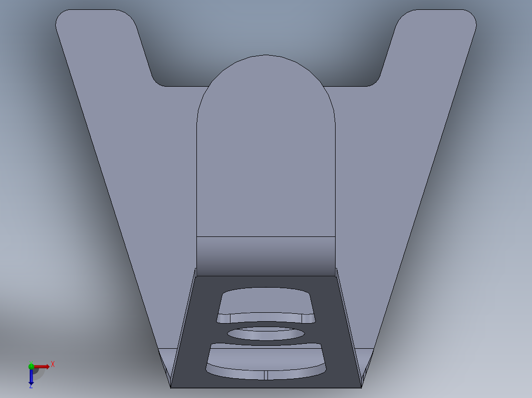 耳机支架金属板11俯视图