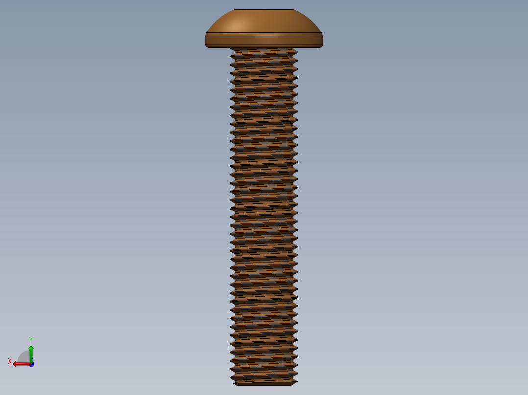 钮扣头螺栓m8x40 11后视图
