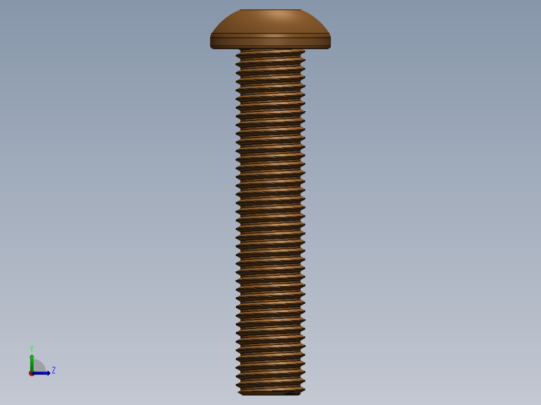 钮扣头螺栓m8x40 11左视图