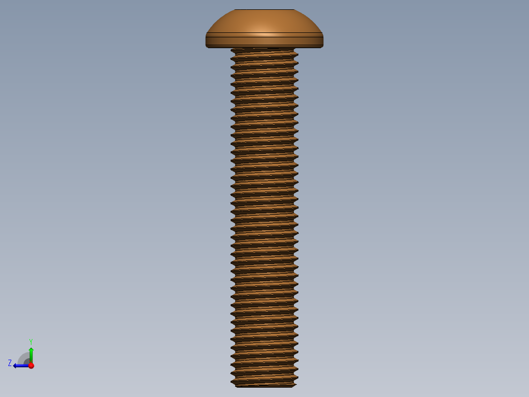 钮扣头螺栓m8x40 11右视图