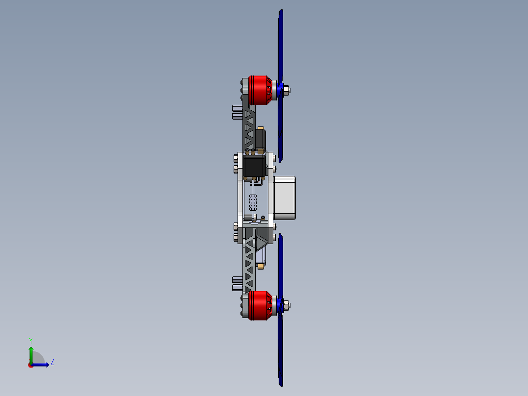 AeroXplorer 无人机左视图