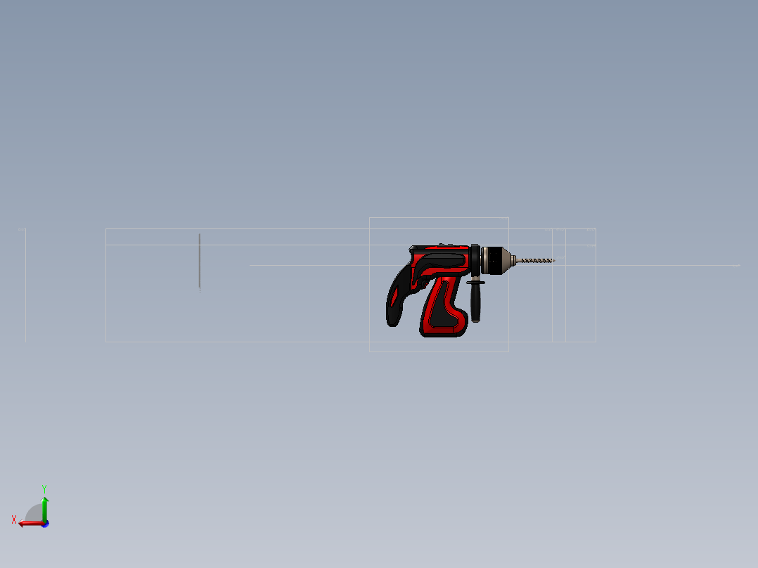18V便携式电钻后视图
