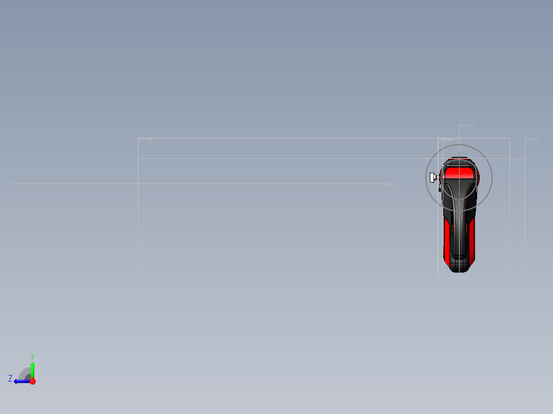 18V便携式电钻右视图