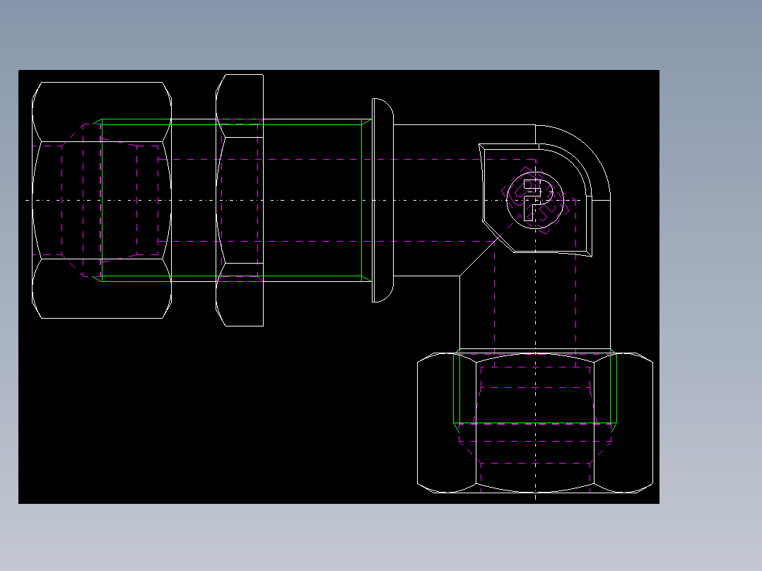 PARKER管接头EO Bulkhead elbow WSV16S71(16)_back