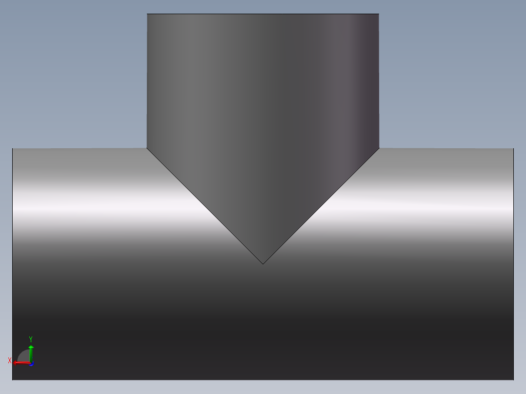 三通(Tee)后视图